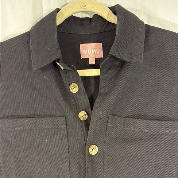 SHOW ME YOUR MUMU BLACK DENIM ROMPER SIZE S - Picture 4 of 12